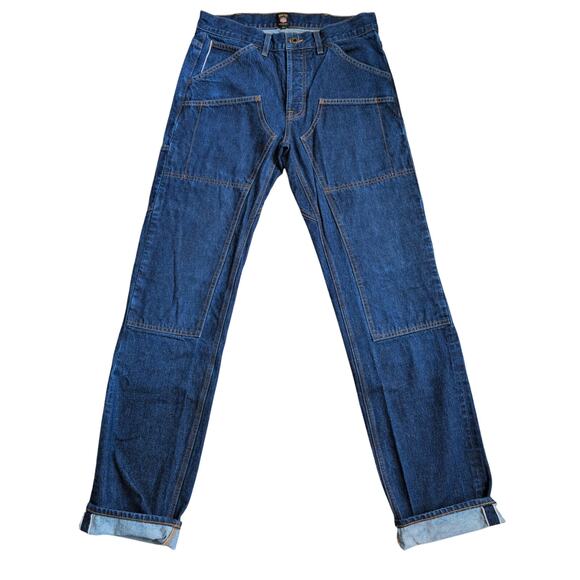 Brave Star Die Hard Double Knee Redline Selvedge Jeans‎ Men 31 Button Fly USA